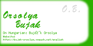 orsolya bujak business card